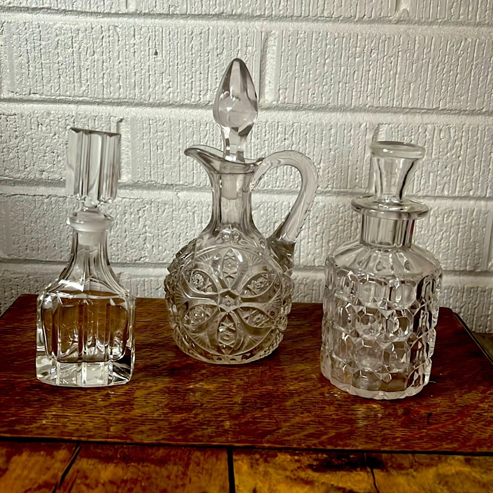 Lot of Small Vintage Decanters